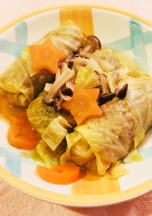 ロールキャベツ＆ハンバーグ＆スープ♪-レシピのメイン写真