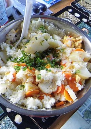【漢の料理】炒め混ぜ込みご飯-レシピのメイン写真