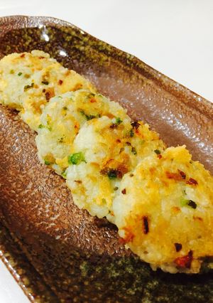 簡単！野菜たっぷり焼きおにぎり♪-レシピのメイン写真