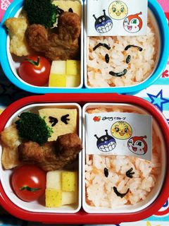 幼稚園(年少)双子のお弁当13-レシピのメイン写真