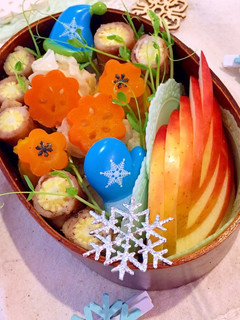 鍋でお弁当の下ごしらえ完了♫丸おかず弁当-レシピのメイン写真