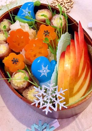鍋でお弁当の下ごしらえ完了♫丸おかず弁当-レシピのメイン写真