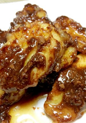 気軽に温果物！バナナのチョコバター焼き-レシピのメイン写真