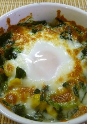 ほうれん草とコーンのココット-レシピのメイン写真