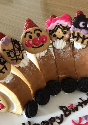 アンパンマン☆簡単! 電車ケーキ-レシピのメイン写真