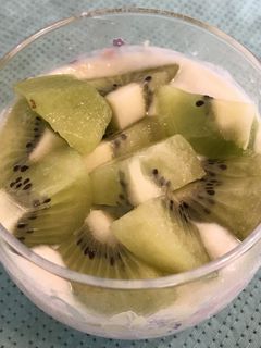 「腸活」キウイヨーグルト+おからパウダー-レシピのメイン写真