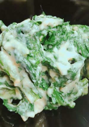 簡単！3分！春菊の胡麻豆腐和え-レシピのメイン写真