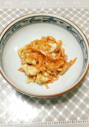 ニンジンと油揚げの酒粕煮-レシピのメイン写真