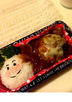 アンパンマンハンバーグ弁当-レシピのメイン写真
