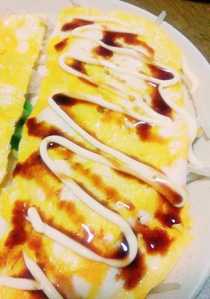 節約お餅のとんぺい焼き!-レシピのメイン写真