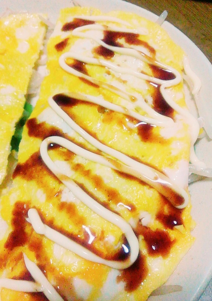 節約お餅のとんぺい焼き！-レシピのメイン写真