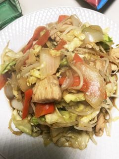 鶏胸肉で簡単生姜焼き野菜炒め-レシピのメイン写真