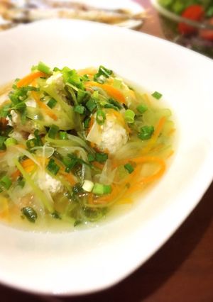 ヘルシー♡節約♡鶏団子の野菜あんかけ！-レシピのメイン写真