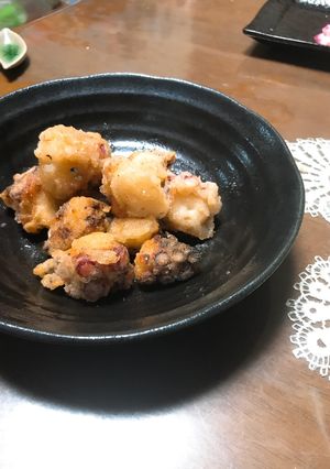 酢だこの残りで、意外に美味しい唐揚げ!-レシピのメイン写真