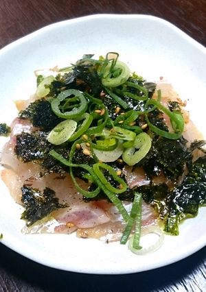 お手軽おつまみ『鯛のナムル風和え』-レシピのメイン写真