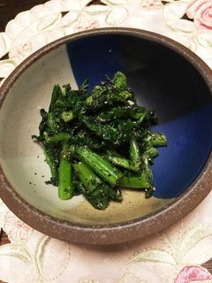 春菊の胡麻和え塩麹入り!-レシピのメイン写真