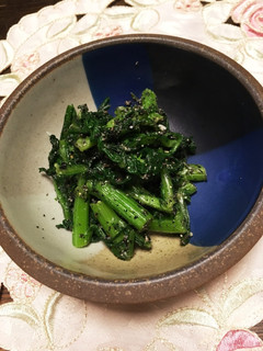 春菊の胡麻和え塩麹入り!-レシピのメイン写真