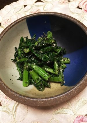 春菊の胡麻和え塩麹入り！-レシピのメイン写真