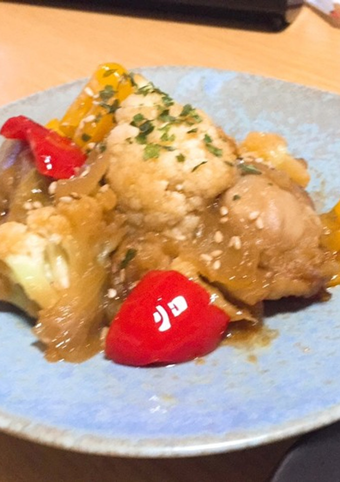 カリフラワーと鶏の甘辛炒め 覚書-レシピのメイン写真