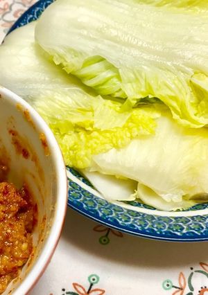 白菜の甘辛味噌くるくる巻き 簡単大量消費-レシピのメイン写真