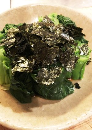 小松菜のお浸し海苔と柚子醤油-レシピのメイン写真