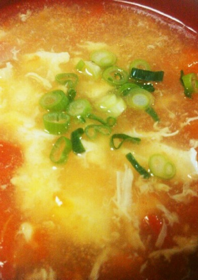 トマトと溶き卵の中華風スープ-レシピのメイン写真