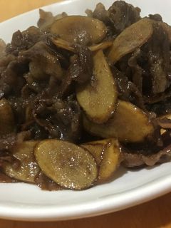 簡単!美味しい!牛ごぼうのしぐれ煮!-レシピのメイン写真
