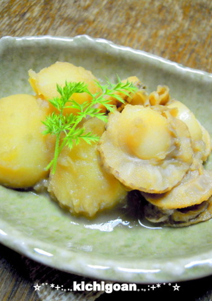 ほたてとじゃがいもの煮物-レシピのメイン写真