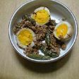 ゆで卵と挽肉の甘辛煮