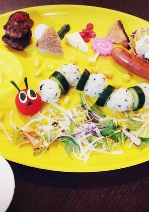 はらぺこあおむし☆食べた物☆プレート-レシピのメイン写真