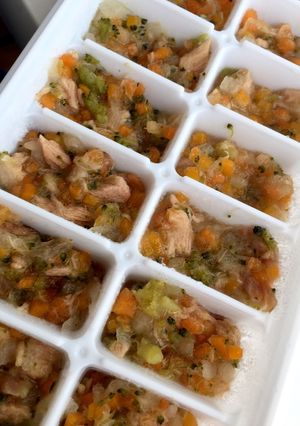 7ヶ月★野菜とツナ離乳食【冷凍保存】-レシピのメイン写真