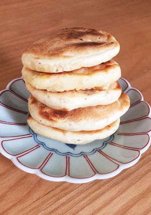 離乳食後期〜ごまとバナナのパンケーキ-レシピのメイン写真