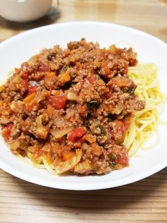 野菜たっぷりミートソース-レシピのメイン写真