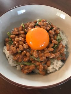 青じそ納豆の卵かけご飯-レシピのメイン写真