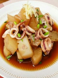 やりいかと大根の煮物-レシピのメイン写真