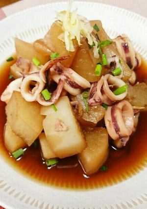 やりいかと大根の煮物-レシピのメイン写真