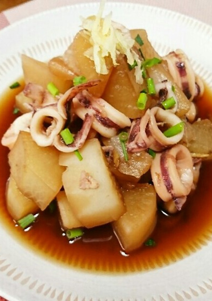 やりいかと大根の煮物-レシピのメイン写真