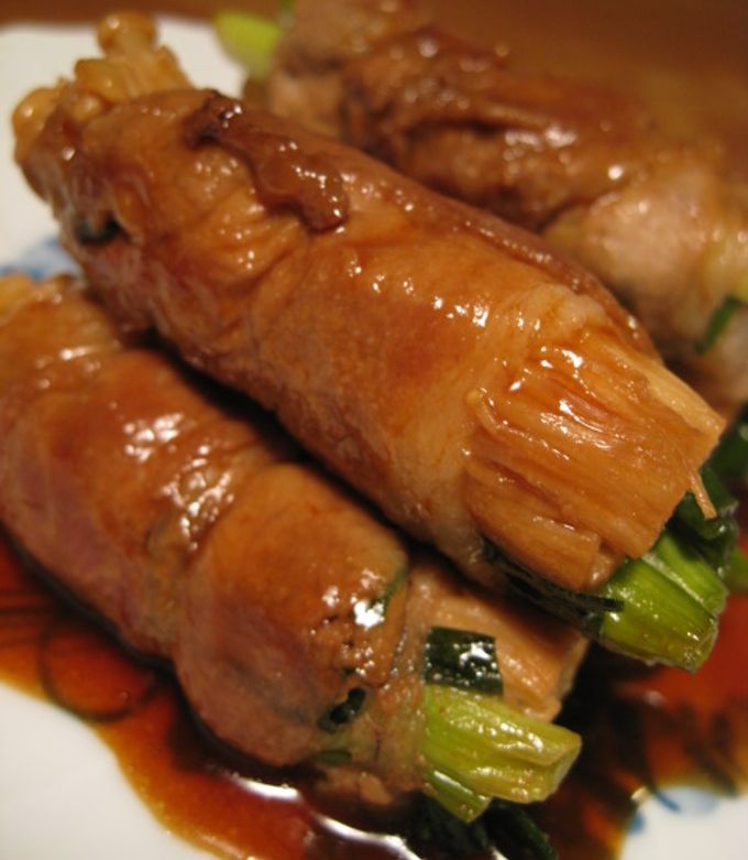 えのきとネギのテリテリ豚肉巻き♪ by ぎまーる 【クックパッド】 簡単