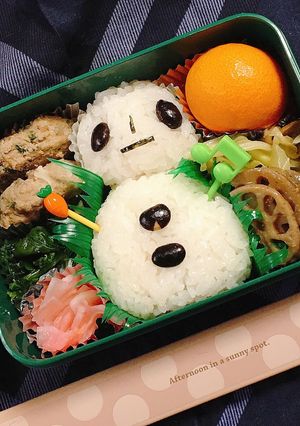まだまだ寒いね。雪だるま弁当-レシピのメイン写真