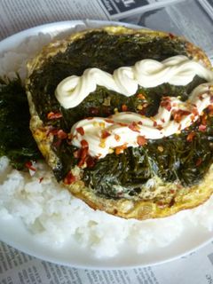 あかもく入りオムレツのカフェ丼-レシピのメイン写真