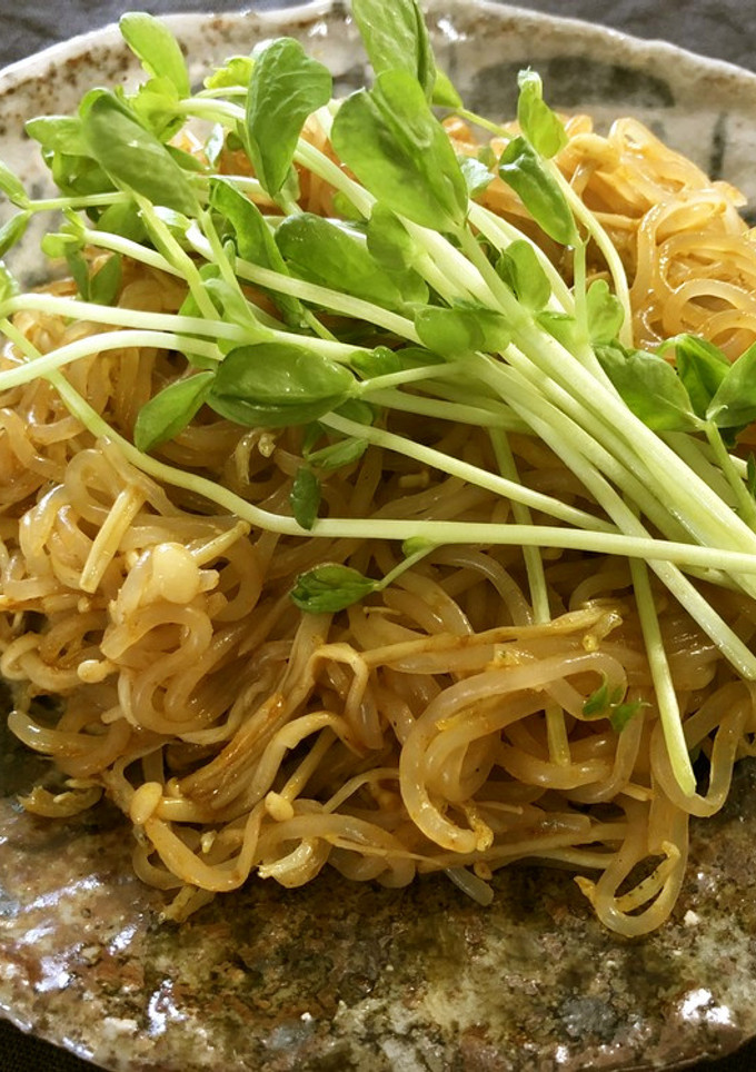 糸蒟蒻ときのこのじゃこカレー炒め-レシピのメイン写真