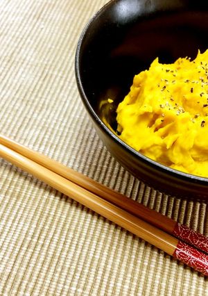 レンジでかぼちゃだけの甘ーーいサラダ☆-レシピのメイン写真
