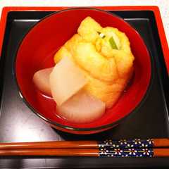 A picture of 白菜ネギ入りもち巾着.