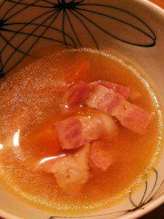 炊飯器で簡単!かぼちゃとベーコンのスープ-レシピのメイン写真