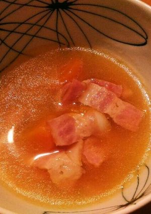 炊飯器で簡単！かぼちゃとベーコンのスープ-レシピのメイン写真