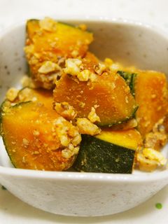 かぼちゃのクルミ和え♪香ばしくて美味♪-レシピのメイン写真