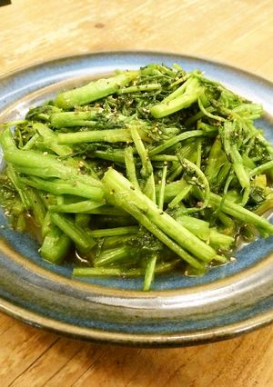 簡単1品♪クレソンのコク旨オイバタ炒め-レシピのメイン写真