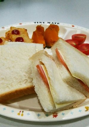 幼児食にも☆ハムチーズのポケットサンド-レシピのメイン写真