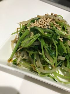 レンチン★豆苗とモヤシのナムル-レシピのメイン写真