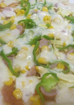 あまったお餅でフライパンもちピザ！-レシピのメイン写真